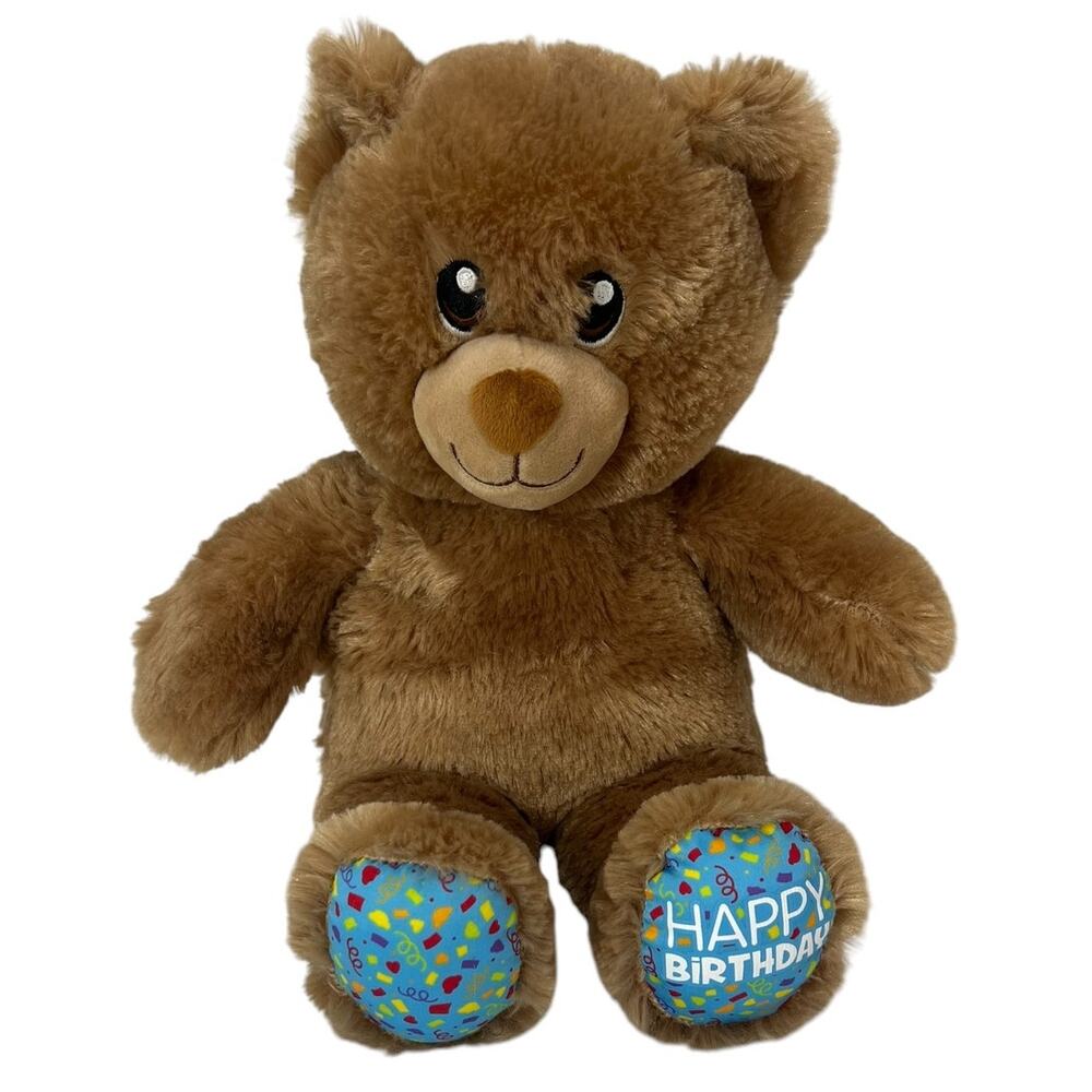 BUILD A BEAR Brown Happy Birthday Bear